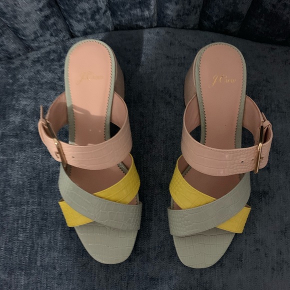 J. Crew “Penny” Croc Embossed Slides - Picture 4 of 5